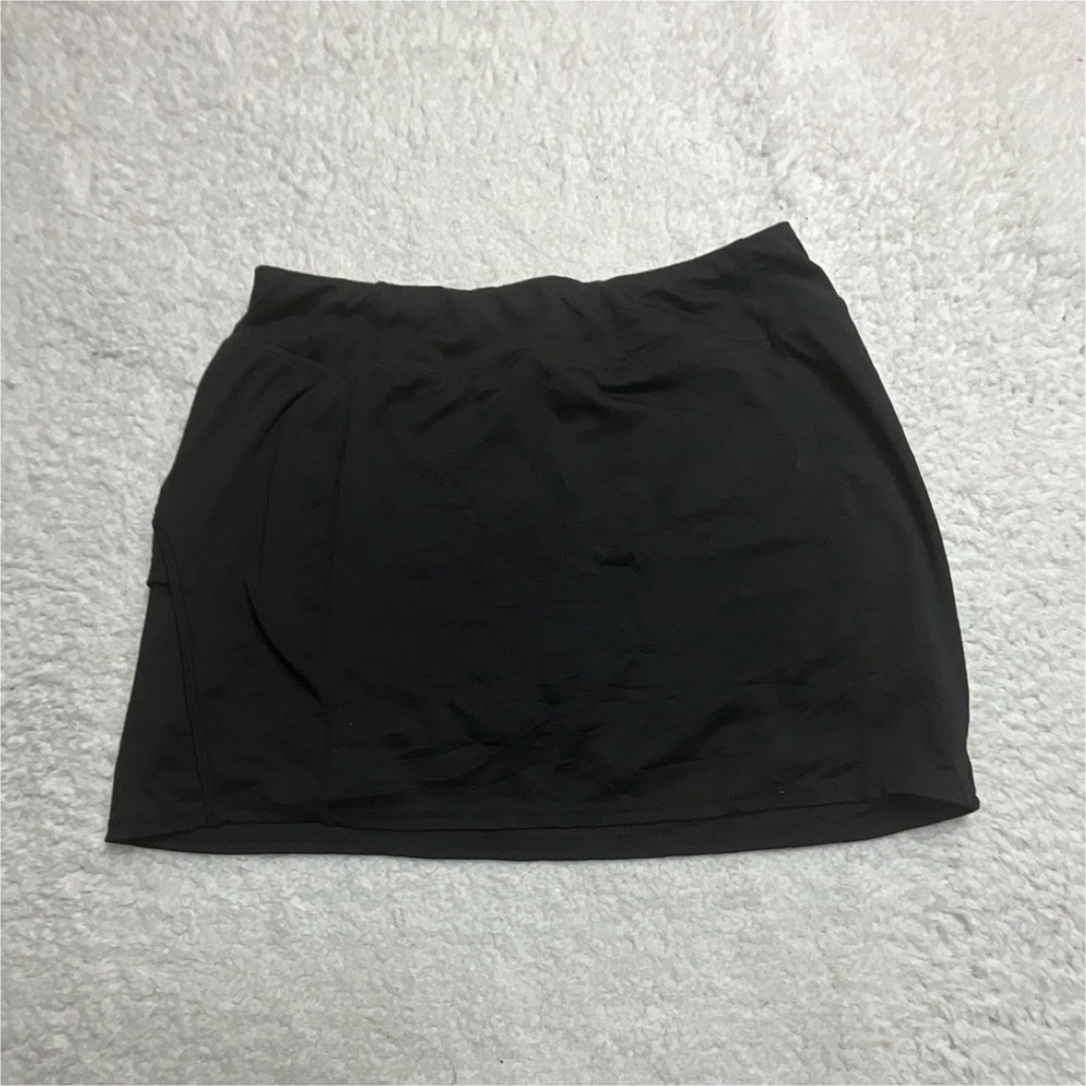 Tangerine Black Athletic Skort Women's Size S Pull On Pockets Short Sports